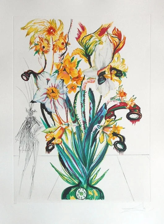 Salvador Dalí, Surrealistic Flowers (Narcissus Telephonans Inondis)