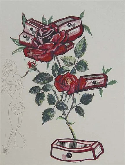 Salvador Dalí, Surrealistic Flowers (Rosa e morte floriscens)