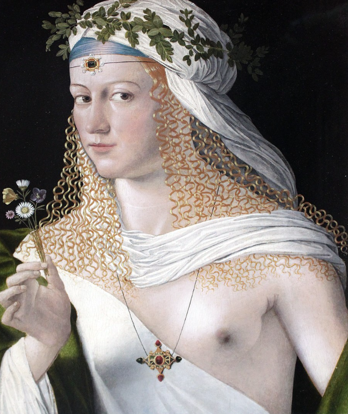 Bartolomeo Venito's "Portrait of a Woman" - suspect to feature Lady Lucrezia Borgia.